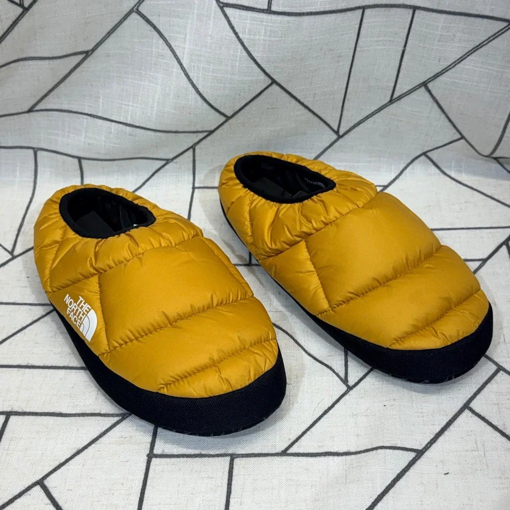 The‎ North Face ThermoBall Traction Mule V Yellow Puffer Slippers Mens M 7-9